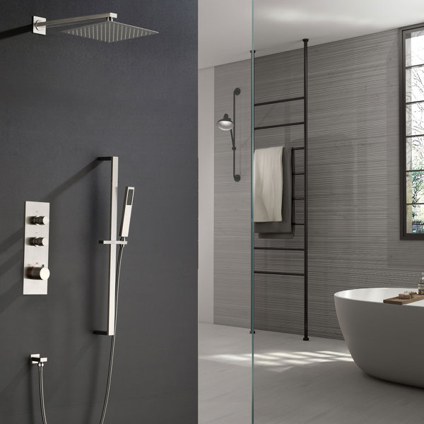 MODLAND Thermostatic Luxury Complete Shower System with Roughin Valve